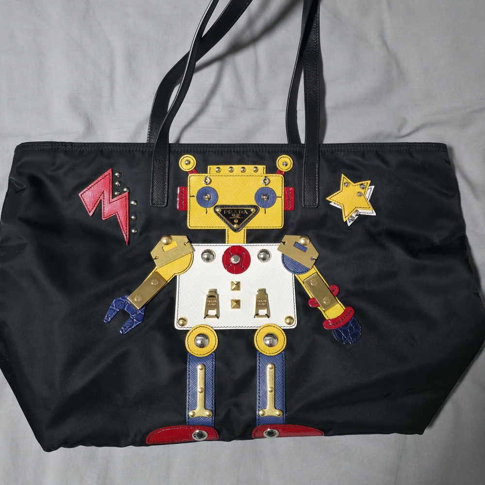 Prada Tessuto Robot Tote Bag